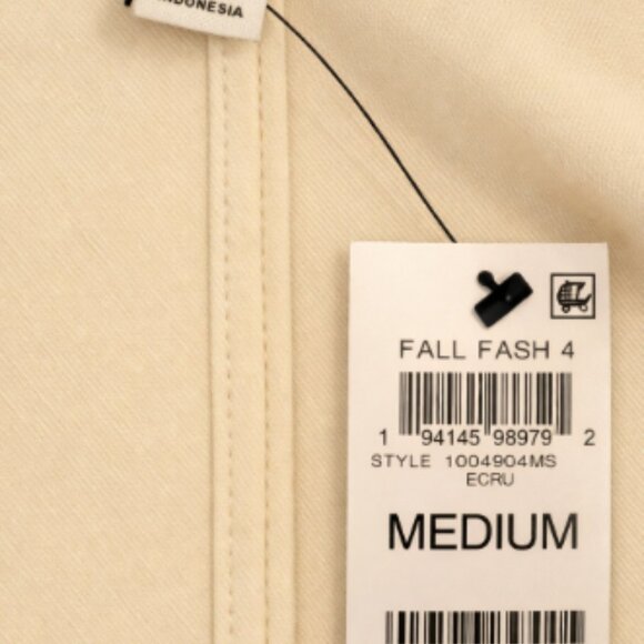 🧥 NWT ON 34th Chic Women’s Cream Pea Coat – Size M - Picture 5 of 8